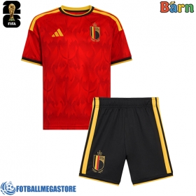 Fotballdrakt Barn Belgia Kevin De Bruyne #7 Hjemmedraktsett VM 2026 Kortermet (+ Korte bukser)